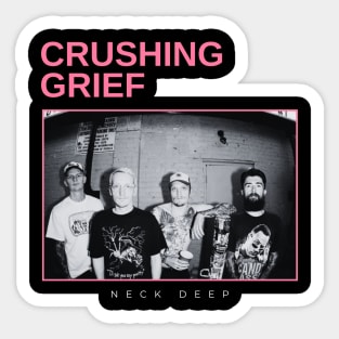 crushing grief - vintage minimalism Sticker